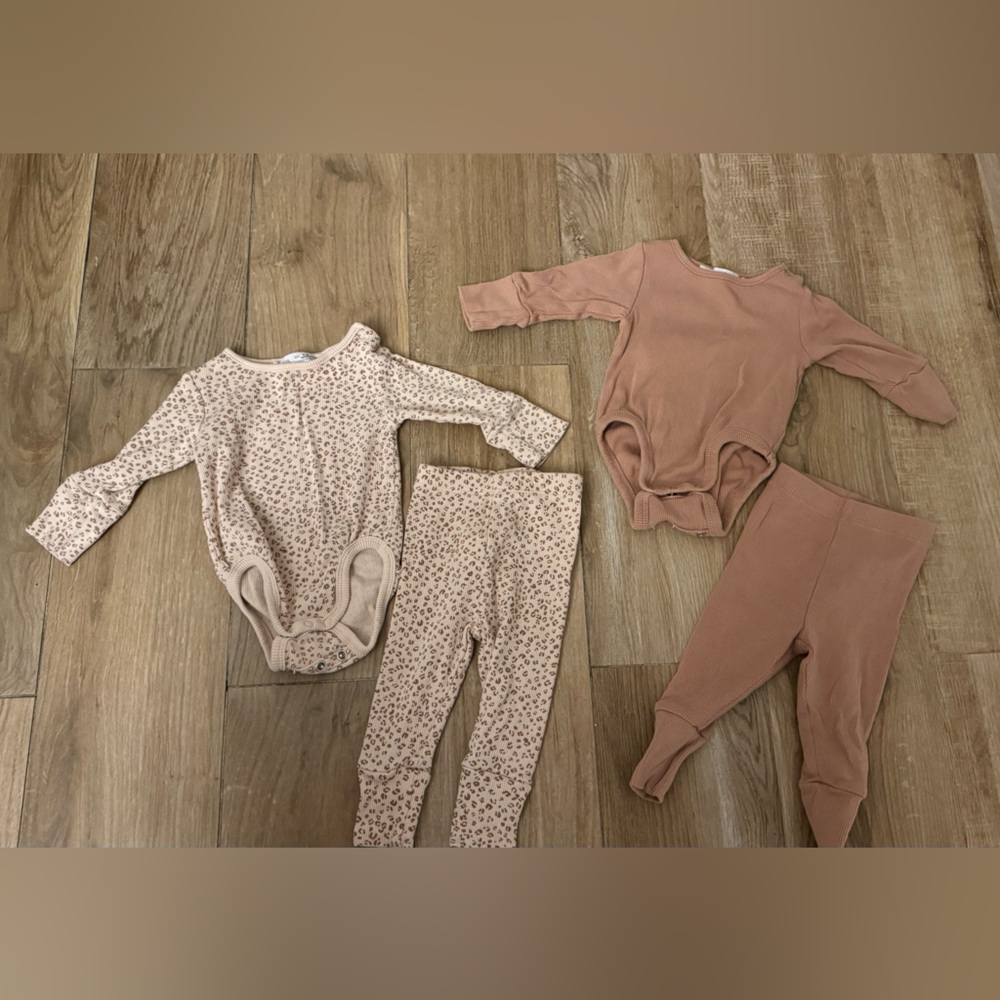 Zara baby girl 2 piece onesie with leggings